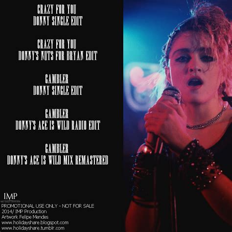 Madonna Fanmade Covers Vision Quest Donnys Edits And Remixes