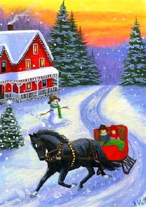 Solve Christmas Sleigh Ride Jigsaw Puzzle Online With 88 Pieces