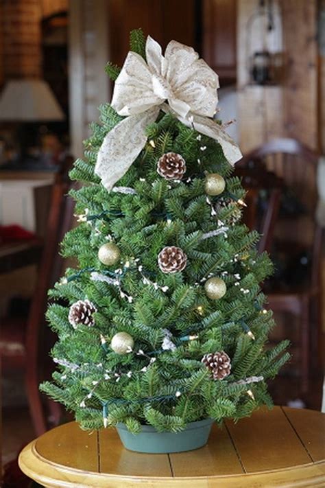 Christmas vintage grunge green background with christmas tree branches and decorations. 35 Beautiful Table Top Christmas Tree Decorations
