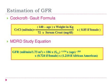 How To Calculate Gfr Of Kidney Haiper