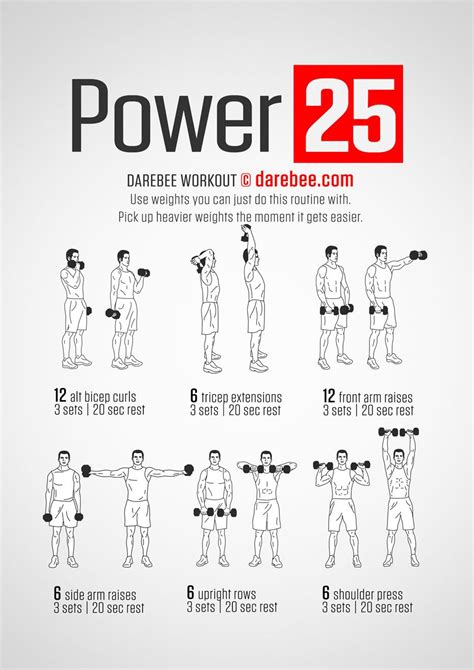 Power 25 Workout Workouts Pinterest Ejercicios Nunca Rendirse Y