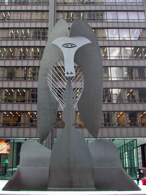Sculpture By Pablo Picasso In Daley Plaza Downtown Chicago Pablo