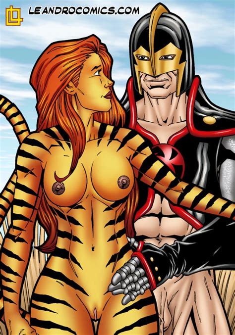 Black Knight Doggy Style Sex Tigra Porn And Pinup Art Luscious