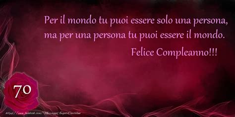 Auguri di buon anno e frasi di capodanno. Felice Compleanno 70 anni - messaggiauguricartoline.com