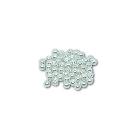 4mm Acrylic Pearl Beads Oyster White Pack Of 50 Spoilt Rotten Beads