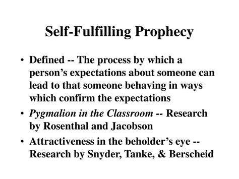 What Is The Meaning Of Self Fulfilling Prophecy Mastery Wiki