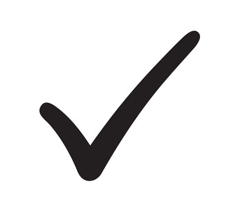 Black Checkmark PNG Transparent Background Free Download FreeIconsPNG