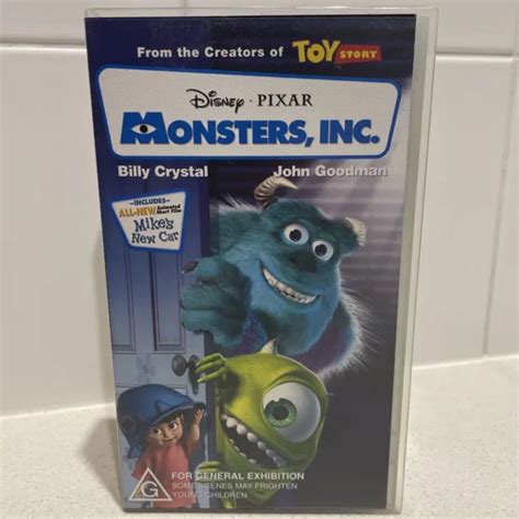 Monsters Inc Disney Pixar Vhs Tape Billy Crystal Vintage Video