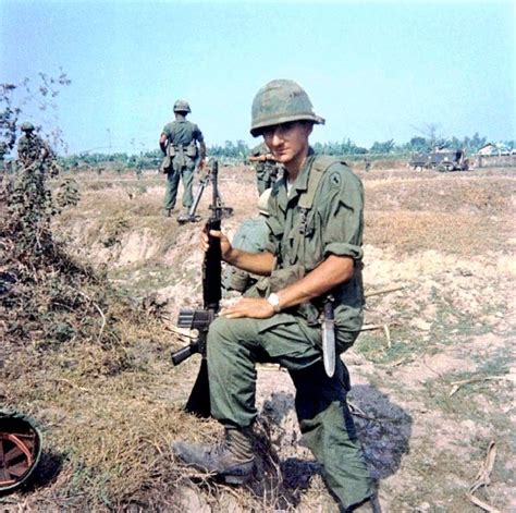 Soldier From The 25th Infantry Division Cu Chi 1967 Vietnam War