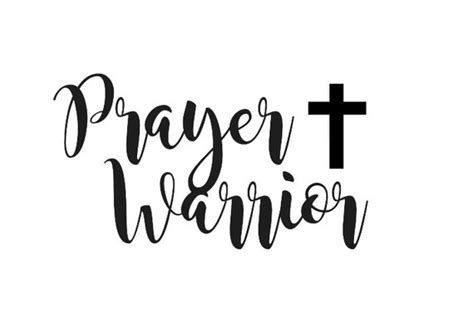 Prayer Warrior Svg Png Jpeg Etsy