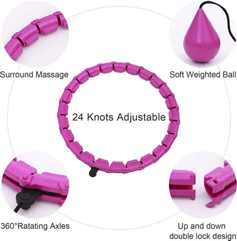 Smart Hula Ring Hoopsmassage Weighted Hula Ring For Adults 24 Knots