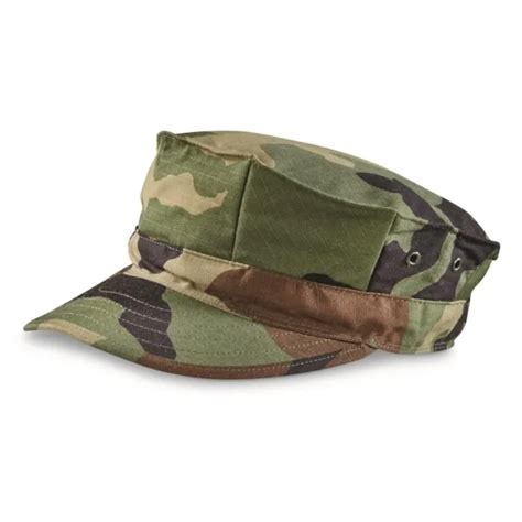 Us Army Issue Bdu Patrol Cap Woodland Camo 8 Point Hat New Ripstop