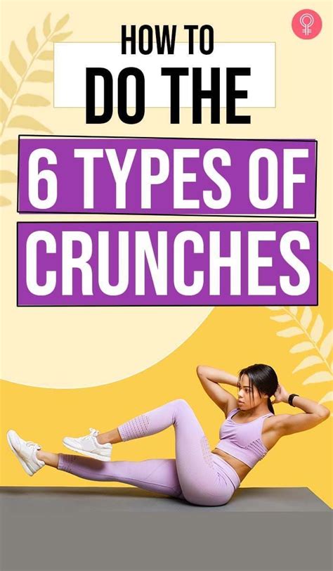 6 Types Of Crunches Benefits How To Do And Important Tips In 2023 Crunches Workout How To Do