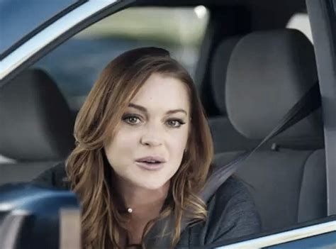 Lindsay Lohan Stars In Super Bowl 2015 Esurance Commercial As A Terrible Driver And Sorta Mom