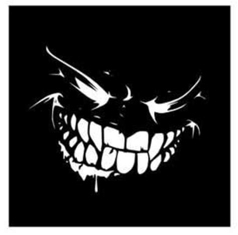 halloween creepy grin halloween horror scary dxf svg file for etsy