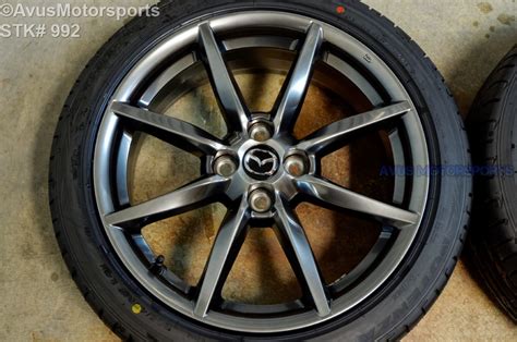 2016 Mazda Mx 5 Miata Oem 17 Factory Wheels And Bridgestone 20545r17