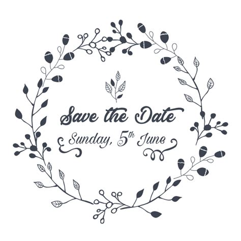 Save The Date Lettering Transparent
