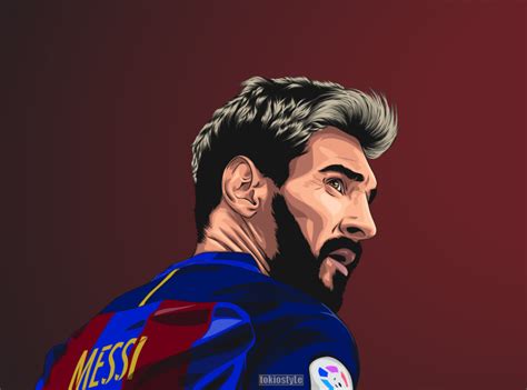 Lionel Messi Vector Art By Pam Canopin On Dribbble