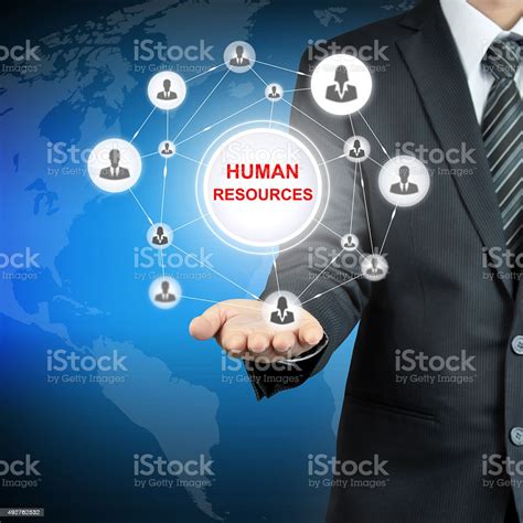 Human Resources Sign On Businessman Hand Stock Photo - Download Image ...