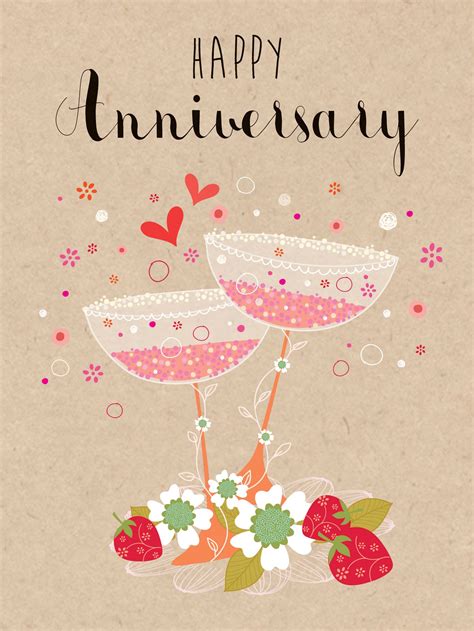 Happy Anniversary W465 Anniversary Luxury Card By Hillberry Card