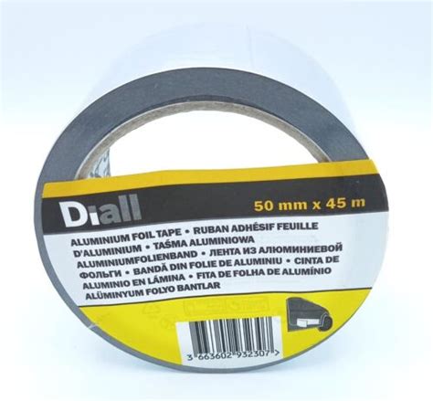Aluminium Foil Tape Insulation Board Loft Self Adhesive Diall Roll 50mm