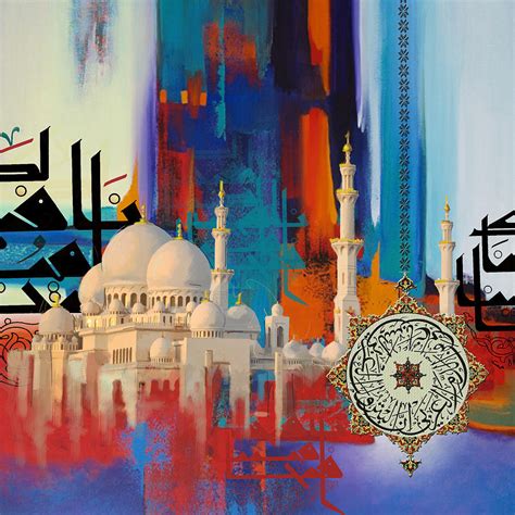 Sheikh Zayed Grand Mosque B Painting By Corporate Art Task Force