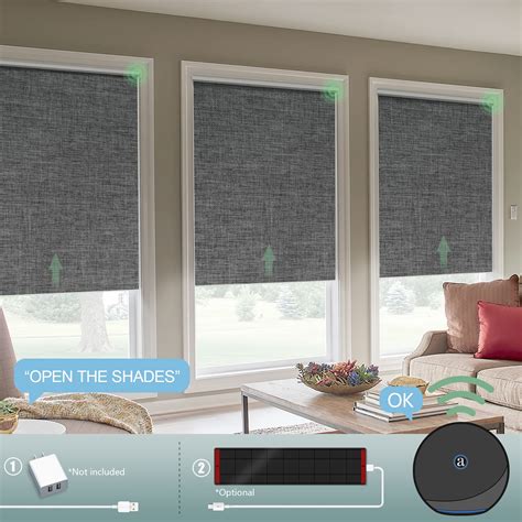 Yoolax Motorized Smart Blind For Window With Remote Automatic Blackout