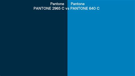 Pantone 2965 C Vs Pantone 640 C Side By Side Comparison