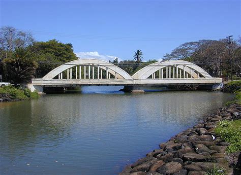 Rainbow Bridge Over Anahulu Stream Historic Hawaii Foundation