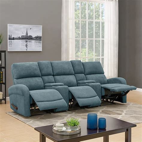 Sofa Recliners With Center Console Baci Living Room
