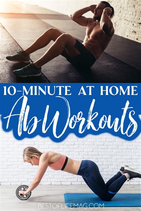 10 Minute Stomach Workout At Home