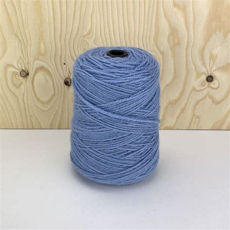 100 Wool Rug Yarn On Cones Sky Blue