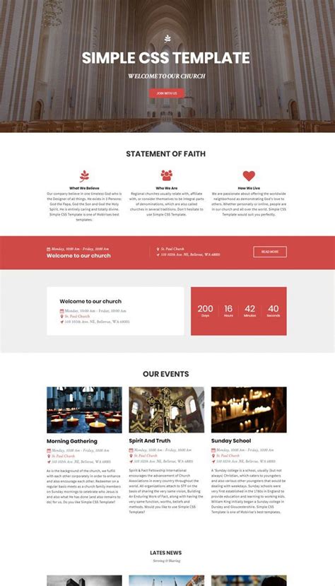 Simple Web Page Template Html5 Addictionary