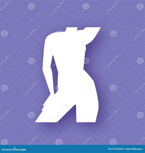 Silhouette Of A Beautiful Nude Woman Vector Illustration Female Body My Xxx Hot Girl