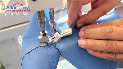 Feed Off The Arm Double Chain Stitch Machine With Pulley AT927 YouTube