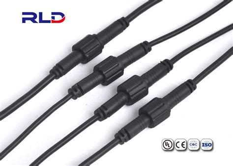 Ip67 Waterproof Circular Connectors 2 Pin Male Female Waterproof Cable