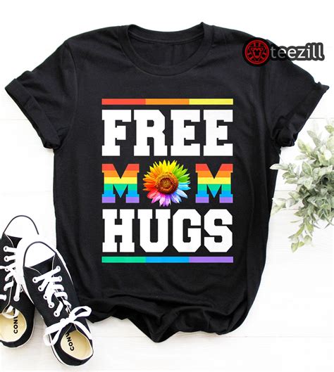 Free Mom Hugs Tshirt Lgbt T Shirt Pride Shirt