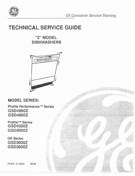 Ge Profile Dishwasher Installation Manual