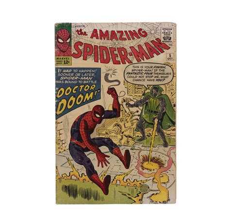 Spiderman 1st Dr Doom Appearance In Spiderman Witherells Auction House