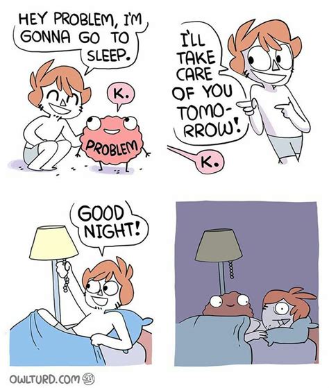 Problems No Sleep Funny Cartoons Funny Comics Funny Comic Strips