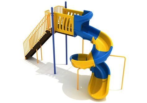 Spiral Slide With Stairs And Deck In A Choice Of Heights And Colors