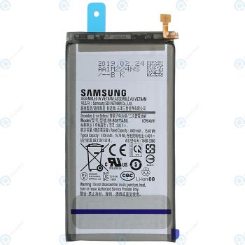 Energy bar is one of its other creations and it supports the curved screens on. Samsung Galaxy S10 Plus (SM-G975F) Battery EB-BG975ABU ...