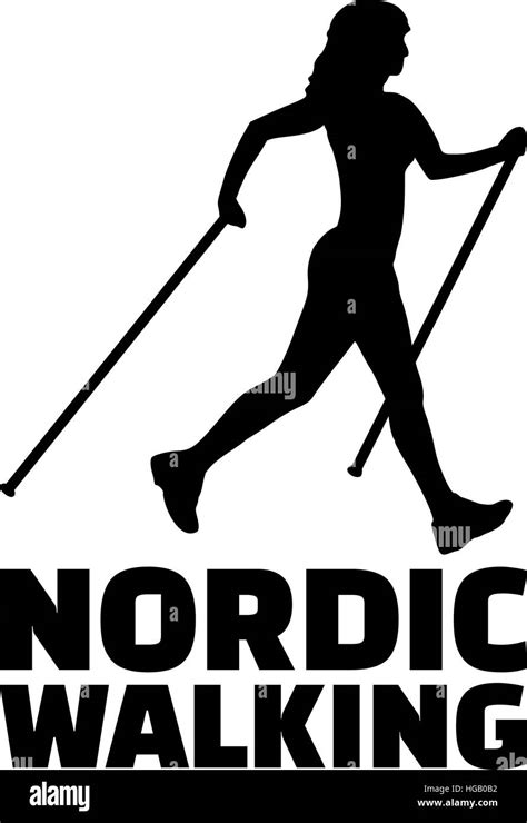 Nordic Walkers Stock Vector Images Alamy