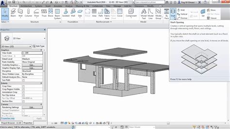 Revit Structure 11 Opening 03 Shaft Opening Youtube