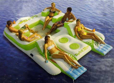 New Giant 6 Person Inflatable Lake Raft Pool Float Ocean Floating