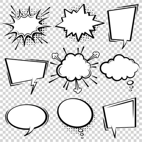 Blank Template Comic Speech Star Bubble Stock Vector Image Art Alamy