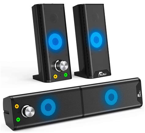 Buy Njsj 2 In 1 Computer Speakersindividual Pc Gaming Speakersstereo