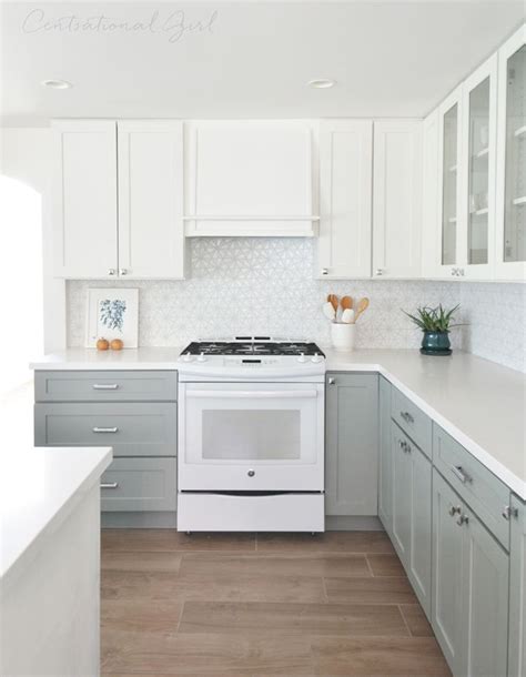 White Upper Cabinets Range Wall White Kitchen Appliances Kitchen