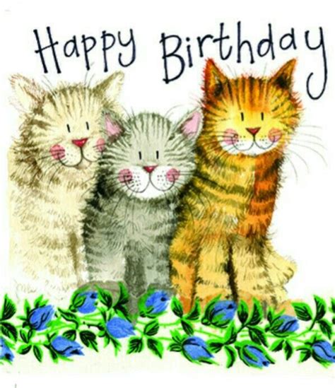 Pin By Brenda Melton On Birthdays Cat Birthday Greetings Happy