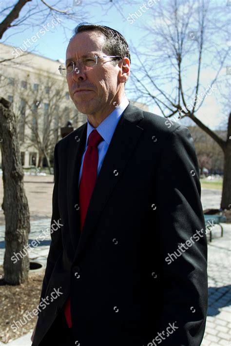 Att Ceo Randall Stephenson Leaves Federal Editorial Stock Photo Stock